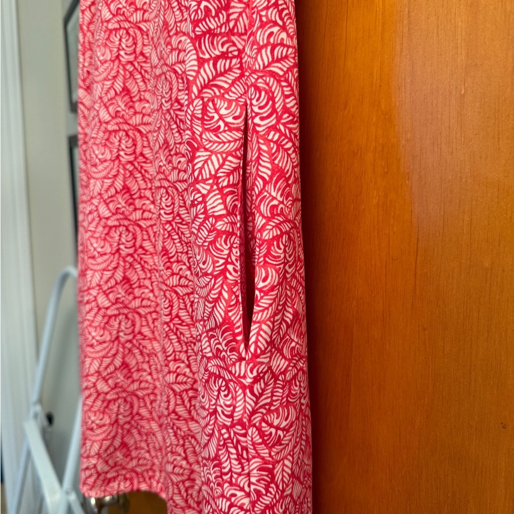 Tommy Bahama Racquet and Paddle Red White Monstera Print Tennis Dress M - Picture 7 of 8